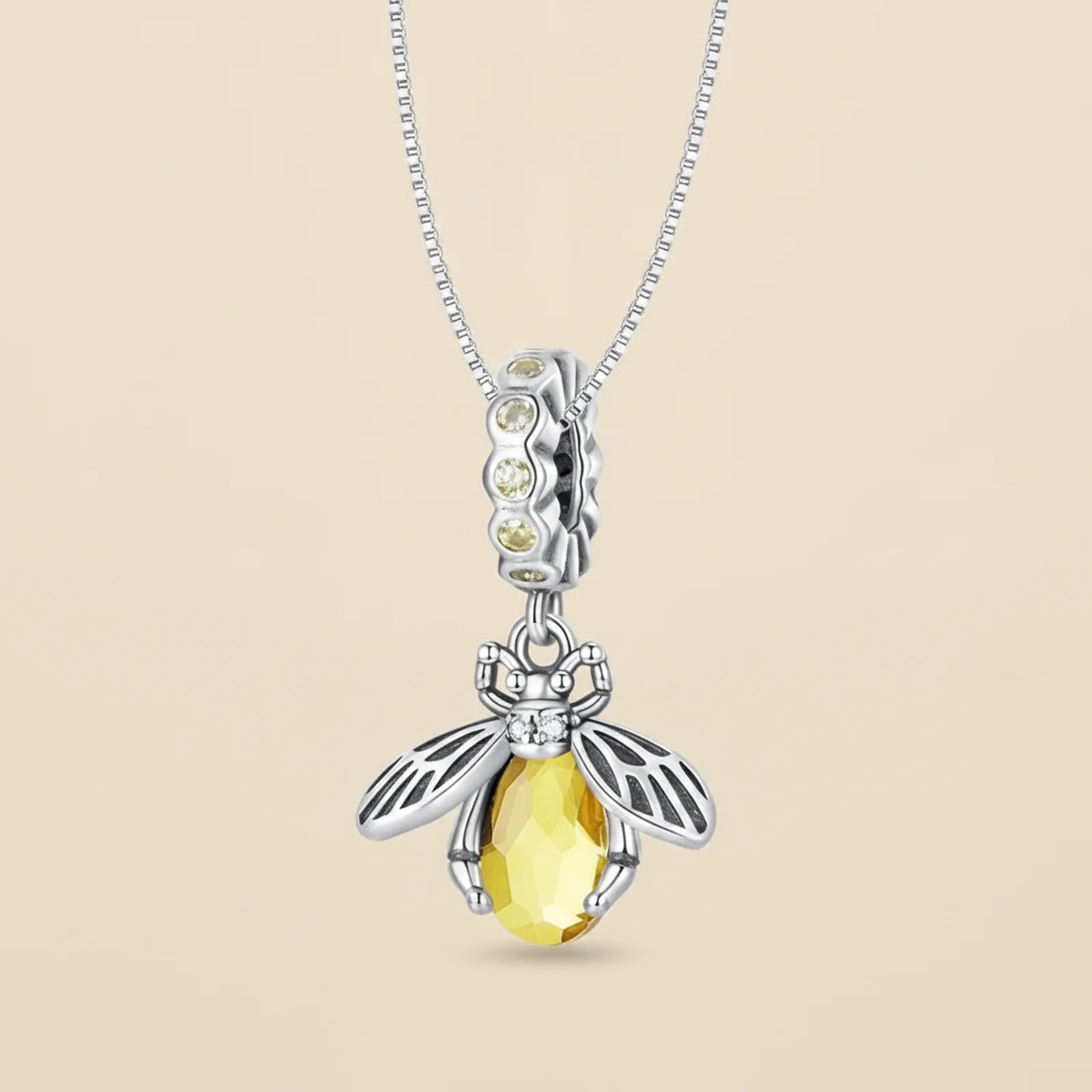 [CO000066] Colier BEE-Elegant din Argint 925, Placat cu Aur