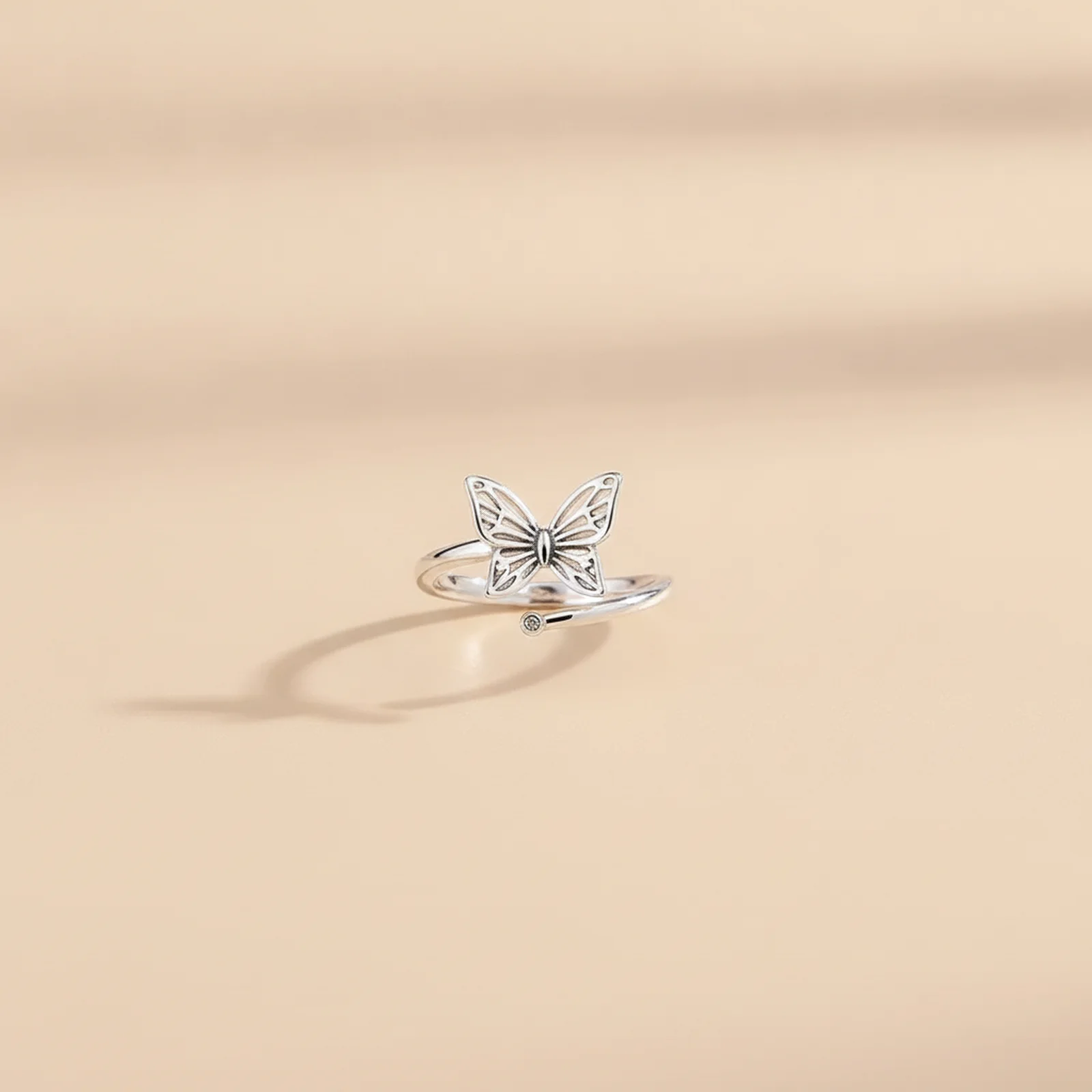 [IN000066] Inel Reglabil Butterfly din Argint 925