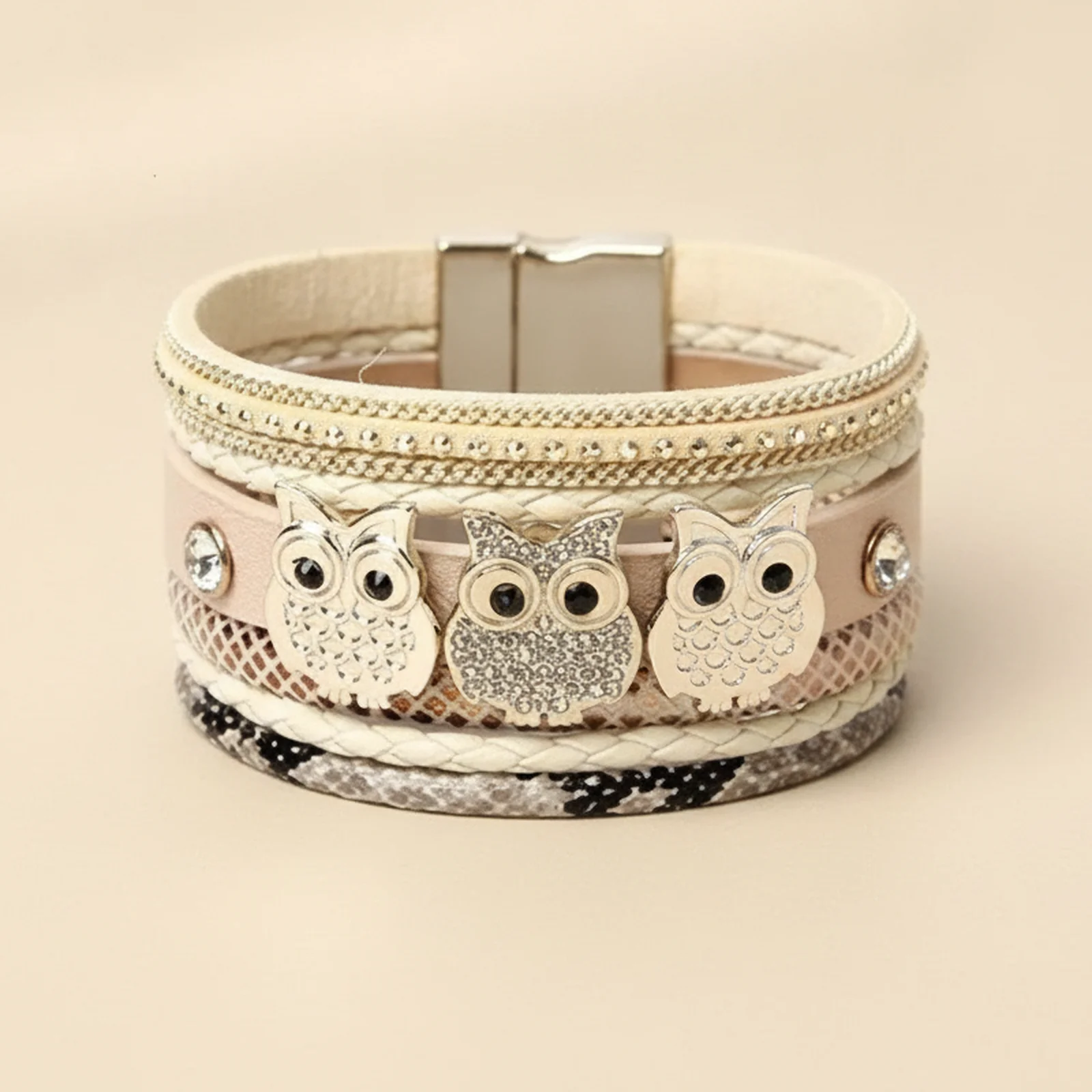 [BR000024] Brățară Statement Multilayer Owl