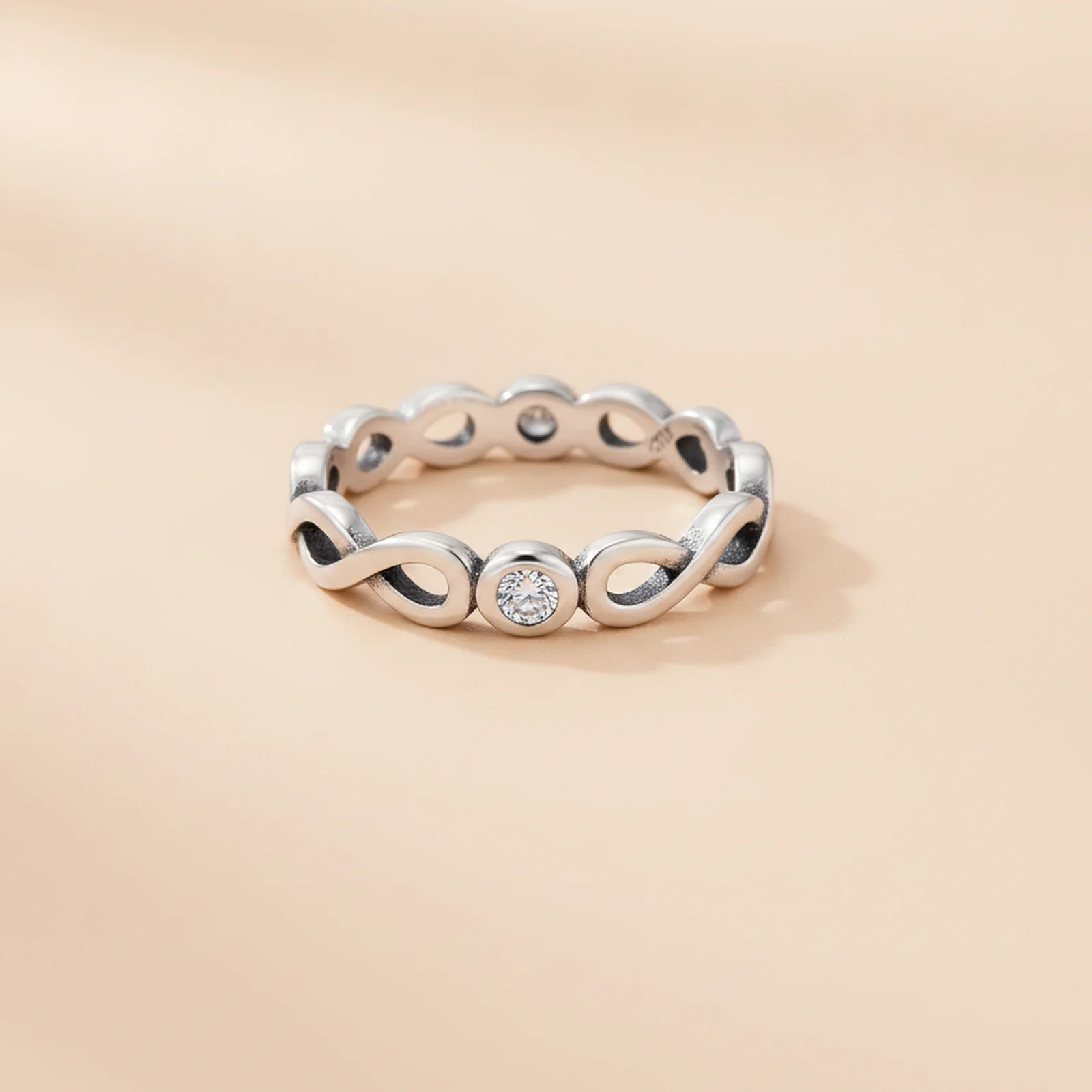 [IN000022] Inel Infinity Blessings din Argint, cu Zirconiu (5)