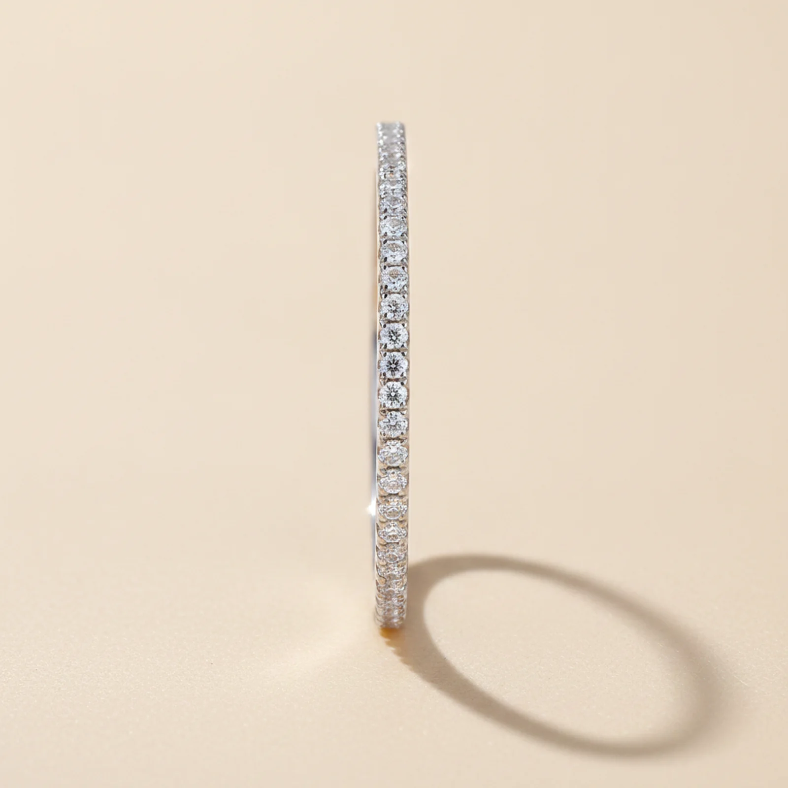 [IN000057] Inel Eternity White din Argint, cu Zirconiu Pavé (5)